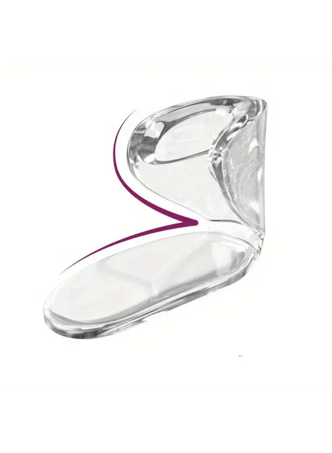 Transparent Silicone Heel Inserts For Women 2 Pack Extra Volume For Oversized Shoes - Image 4