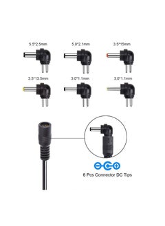 ULHYC 30W Universal Ac/Dc Adapter, 3V 4.5V 5V 6V 7.5V 9V 12V Adapter with 6 Tips for Household Electronics Routers Speakers CCTV Cameras Smart Phone USB Charging Devices(Plug Type: UK)  - Image 3