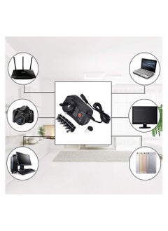 ULHYC 30W Universal Ac/Dc Adapter, 3V 4.5V 5V 6V 7.5V 9V 12V Adapter with 6 Tips for Household Electronics Routers Speakers CCTV Cameras Smart Phone USB Charging Devices(Plug Type: UK)  - Image 2