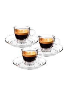 Caffe Espresso Cup & Saucer Set 70 Milliliter Set Of 6