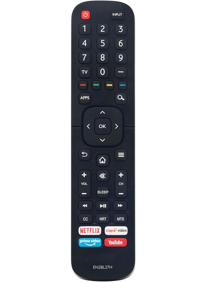 EN2BL27H Replacement Remote fit for Hisense 4K OLED HDTV 40H5030F 43H5060F 40H5070F 40H5060F 43H5040F 43F5000F 40H5080F 40H5509