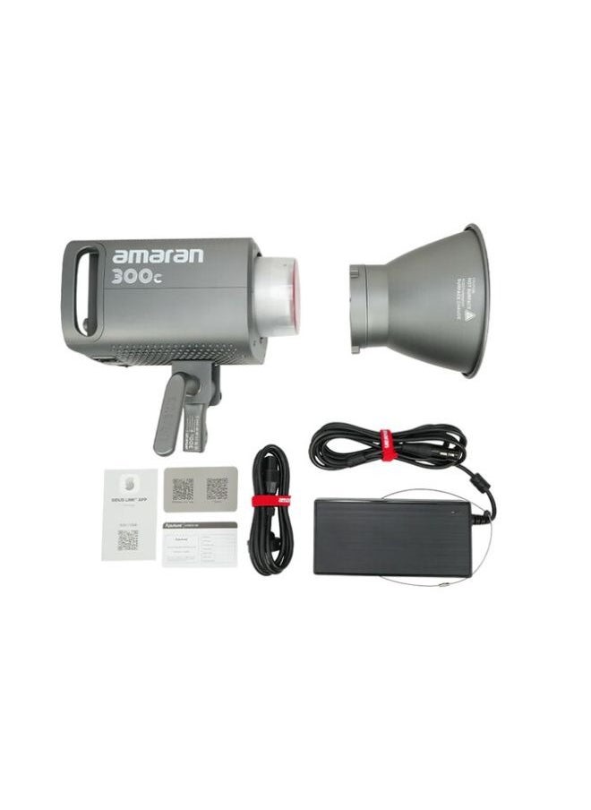AMARAN - Aputure Amaran 300c RGBWW Full-Color 300W LED Video Light with Bowens Mount, 2500K-7500K CCT, GSM Customization, DC/AC Power, and Silent Cooling Fan - Image 1