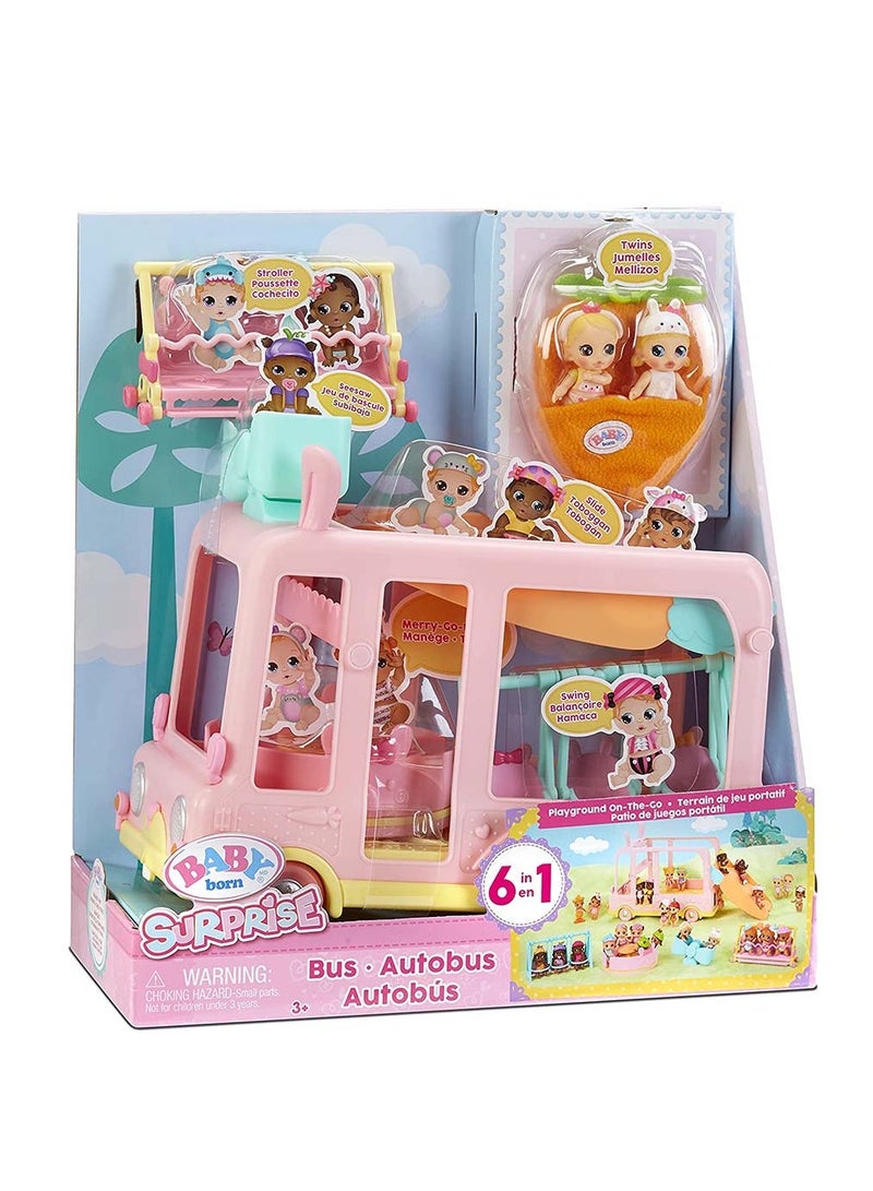 Baby Born Surprise Mini Babies Bus Playset, Multicolour - Image 4