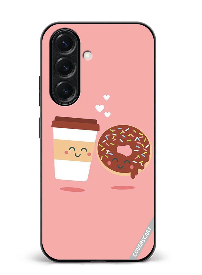 VR CREATIVE Protective Case Cover For Samsung Galaxy A56 Donut And Coffee Design Multicolour