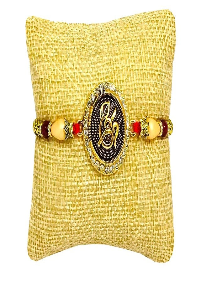 Evisha 2 Pcs Om Trishul Rakhi For Brother | Rakhi Combo 127 Two | rakhi || rakhi set || rakhi for brother - Image 3
