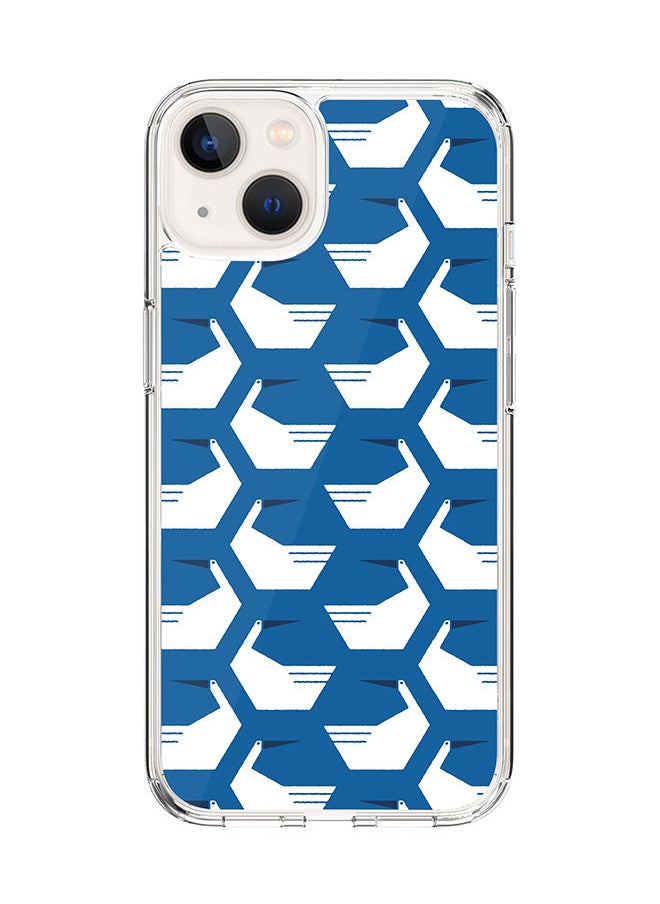 Stylizedd - Classic Clear Case for Apple iPhone 14 Hybrid Soft Case Flexible Edges Anti Drop TPU PC Gel Thin Transparent Cover [ Designed for Apple iPhone 14 ] - Loose Goose Full Print - Image 1