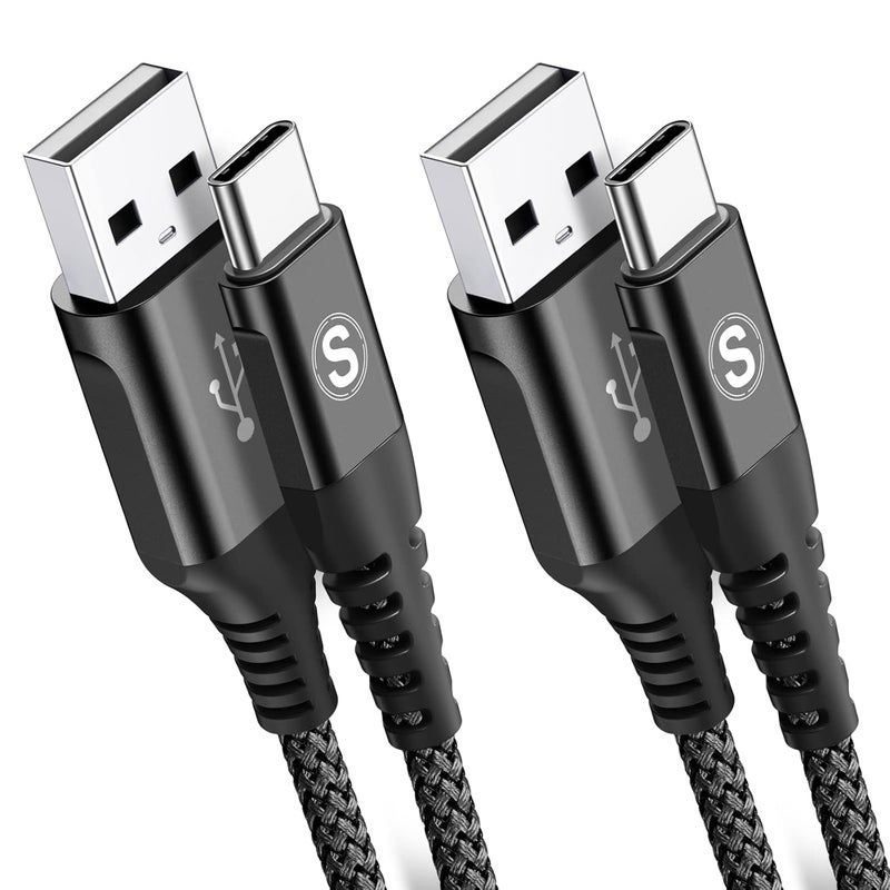 sweguard USB C Kabel 3.1A [2Stück 1m]Schnellladung,USB C Nylon Ladekabel Schnellladekabel - Image 1