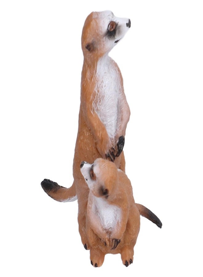 Srliya Meerkat Model,Meerkat Figurine Simulated Cute Exquisite Meerkat Model Toy Birthday Home Decoration for Children 3PCS (3 Meerkats (Solid)) - Image 5