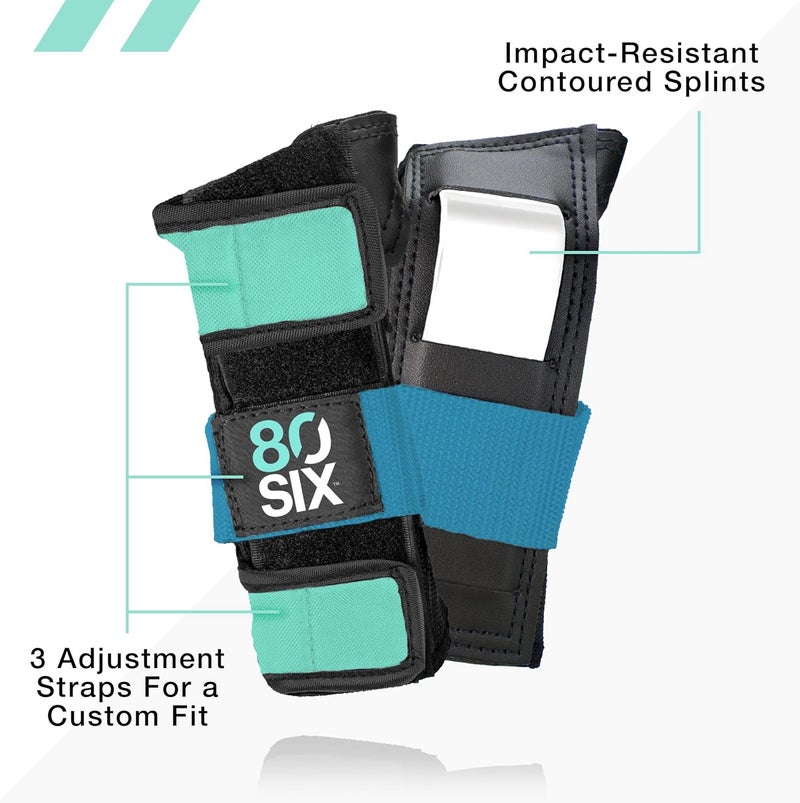 80Six Multi-Sport Pad Set– Protective Gear for Skateboarding, Biking, Roller Skating, and Scooter - Image 3