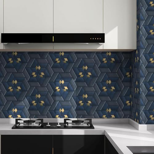 Barebeauty Self-Adhesive Wall Sticker Waterproof Anti Mode and Heat Resistant Drawer Kitchen Oil Proof Foil Stickers Kitchen Wallpaper (45cm X 300cm) (Pack of 1) - Image 5