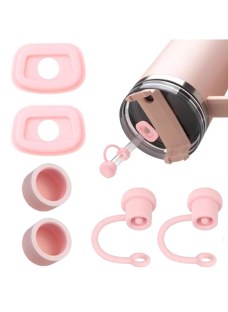 6pcs Silicone Spill Stopper Set,Compatible With Stanley Cup1.0&2.0 40oz/ 30oz,Tumbler Accessories,Including Straw Cover Cap,Square Spill Stopper And Round Leak Stopper (Pink（6pcs）) - pzsku/ZBACCE75AA7327A0E9C08Z/45/_/1731658340/88c29e1b-ac26-4b9a-b789-034695f3e4b3