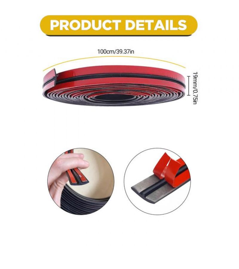 1 Roll Car Windshield Rubber Seal Strip Universal Window Leakage Prevention Easy Install For Roof 39 37 - Image 2