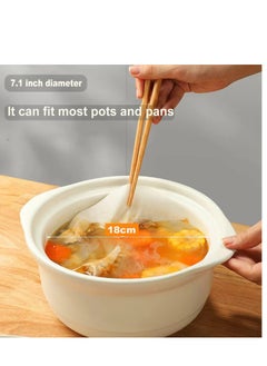واي آند دي Oil Absorbing Paper for Cooking Soup, 120 Sheets Kitchen Paper, Fried Food to Absorb the Excess Grease from Foods  - Image 4