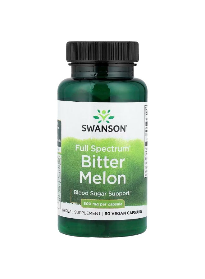 SWANSON Full Spectrum Bitter Melon 500 Mg 60 Capsules - Image 1
