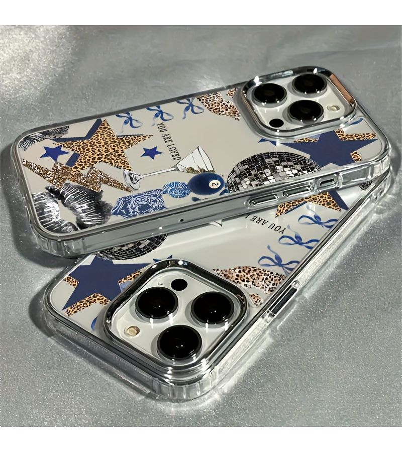 Multi Element Mixed Wild Beauty Style Matte Phone Case for iPhone 14 Pro Max - Image 1