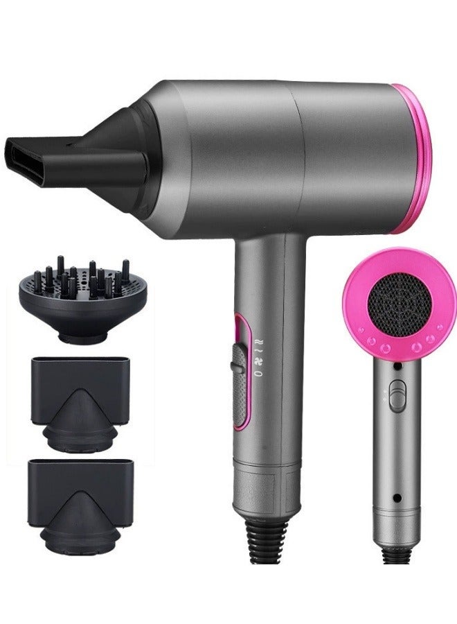 Professional Ionic Hair Dryer - Fast Drying Blower Hair Dryer with Thermo-Control, Low Noise, Includes Hair Diffuser and Concentrator for Perfect Styling - Image 1