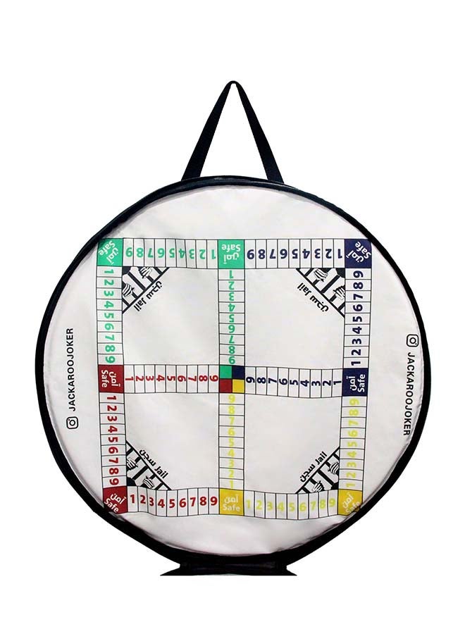 جاكارو جوكر لعبة جاكارoo الخشبية المزدوجة الجوانب لـ 4-6 لاعبين مع حقيبة، كرات وبطاقات - Image 1