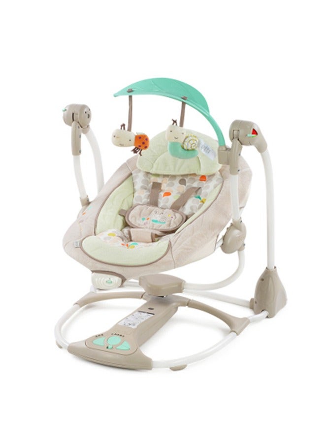 Mastela 5-Speed Multi-Direction Portable Foldable Baby Swing & Infant Seat with Vibrations, Nature Sounds, 0-12 Months 6-24 lbs - Image 1