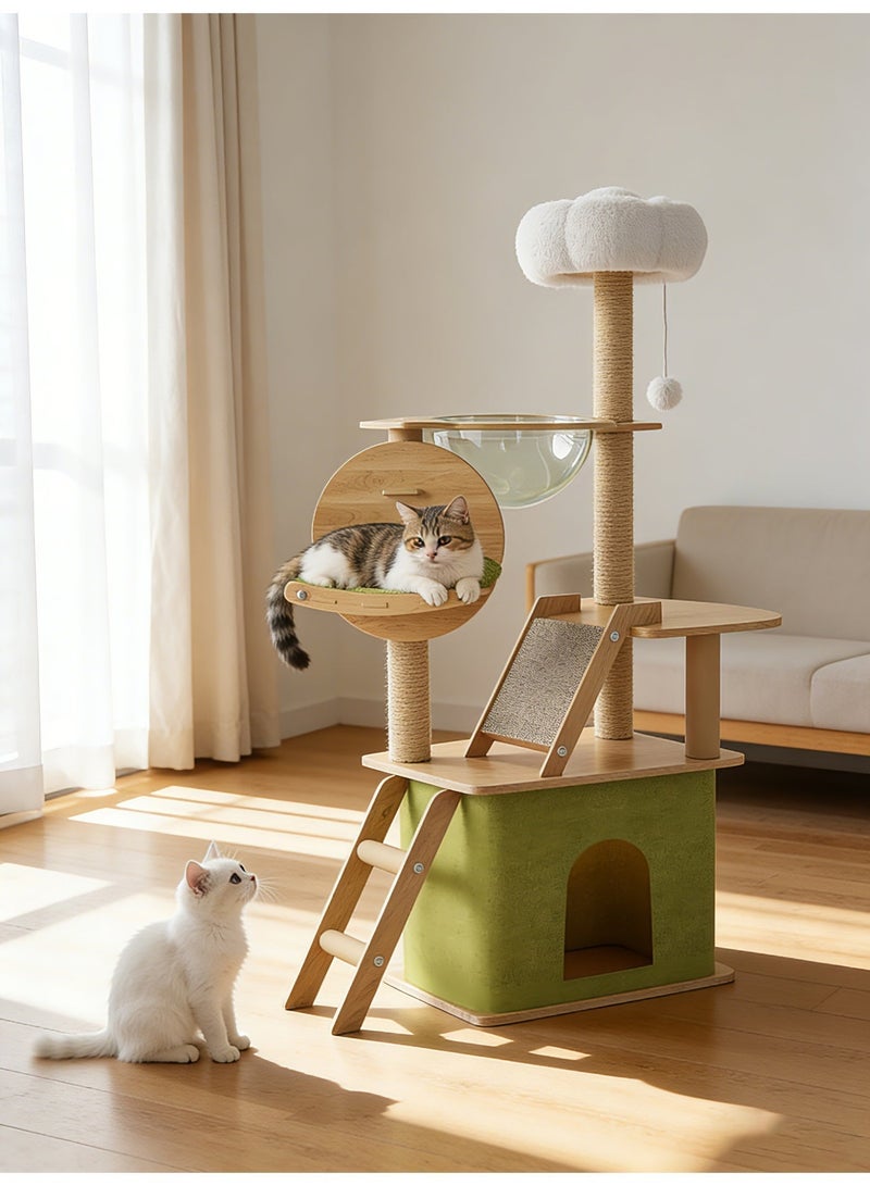 Cat Tree, Cat House, Cat Scratching Post, Cat Space Pod, Cat Climbing Tower, Cat Toys - Image 1