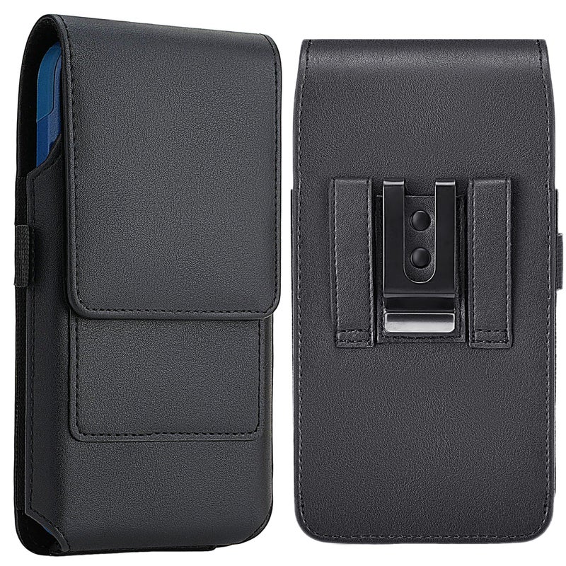 Mopaclle Cell Phone Holster with Belt Clip and Loop,Phone Belt Holder Compatible iPhone 17 Pro Max/Air,iPhone 16 Pro Max, 15, 14 Pro Max, Galaxy S25 Plus, S24 Plus, S23 Plus â€“ Fits with Case On - Image 1