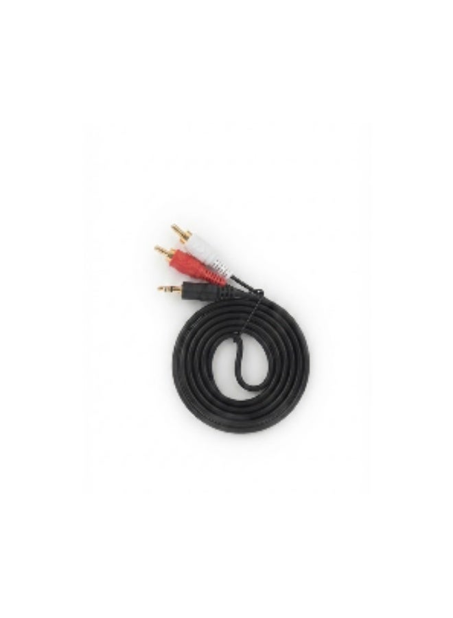 جلينك كابل صوت من جلينك 3.5 ملم إلى 2 RCA بطول 1.5 متر - Image 2