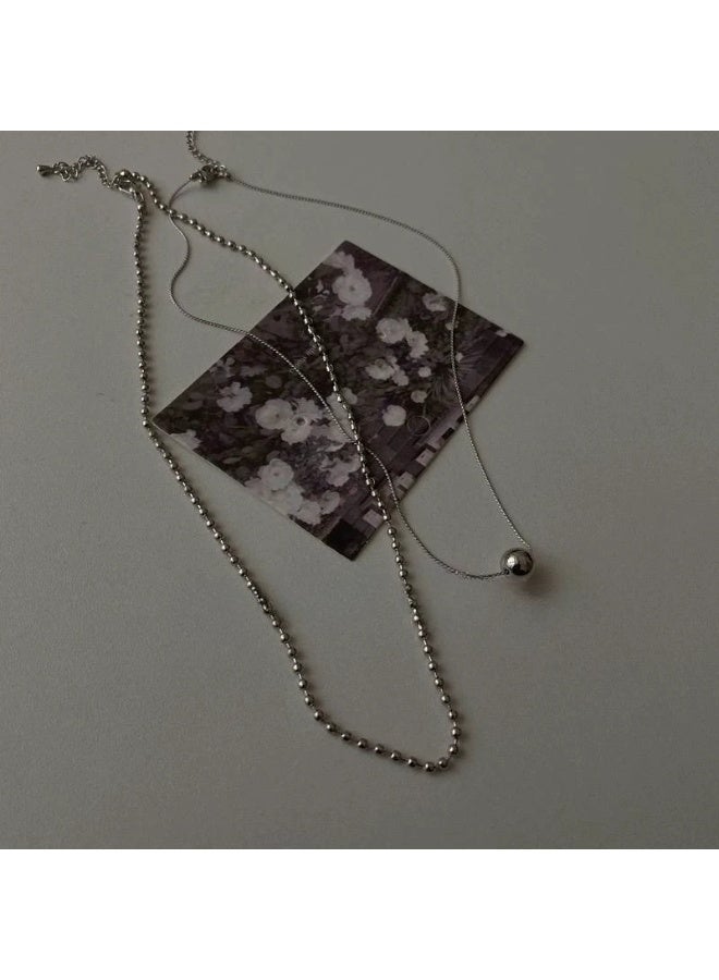 Goolsky قلادة مزدوجة الطبقة جديدة للنساء من أوروبا وأمريكا - سلسلة طوق أنيقة بأسلوب مينيماليست، تصميم صغير أنيق - Image 3