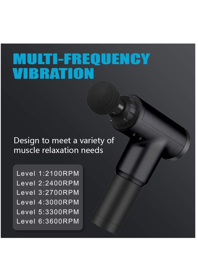 Professional Massage Gun-2023 Version Cordless Handheld Muscle Massage Device for Deep Tissue Relaxation,Rechargeable Quiet Gun Massage with 4 Interchangeable Heads and 6 Speed Level - Image 3