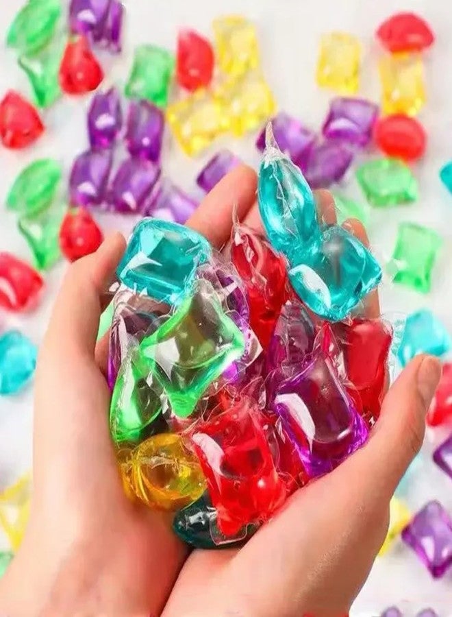 Abhaymart Laundry Liquid Pods – Tackle Tough Stains, Suitable for Front/Top Load & Semi-Automatic Machines (Pack Of 100 (MultiColor - Image 1