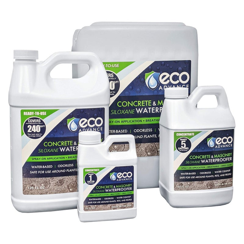 Eco Advance Concrete/Masonry Siloxane Odorless Spray-On Application Waterproofer Concentrate â€“ Makes 1 Gallon, protectant for Concrete, Brick, Stucco, Stone - Non-Toxic Plant, Pet, People Safe - Image 3
