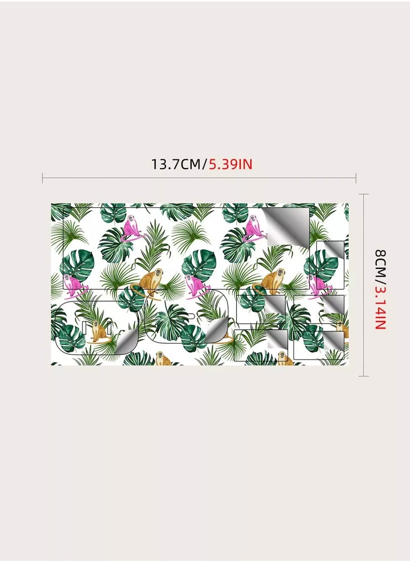 Generic 1sheet Leaf Print Charger Head Sticker  - Image 4