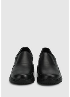 eclipse Black Leather Men's Shoes  - Image 3