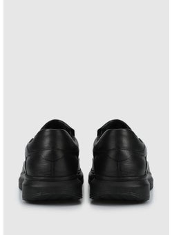 eclipse Black Leather Men's Shoes  - Image 4