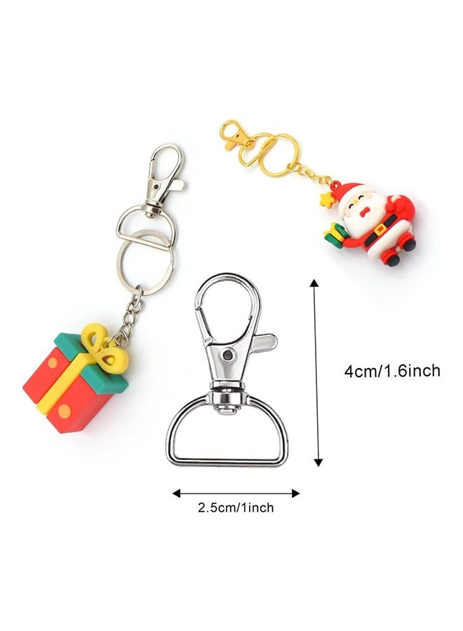 Swivel Clasp Hooks, Key Chain Clip Hooks, D Ring Clip Lanyard Snap Hook for Keychain Making, Purse Hardware, Lanyard Making, DIY Craft (3/4” Inside Width) - Image 2