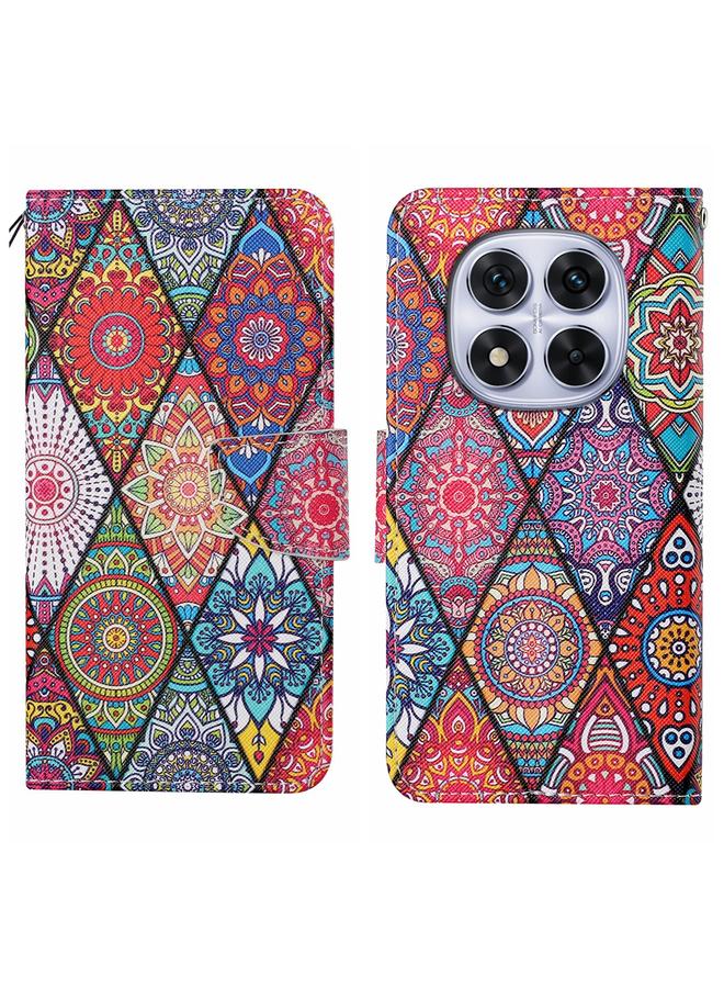 إيروريكس جراب جلدي لهاتف Redmi Note 14 Pro 5G بنمط رسم ملون (طوطم ماسي)