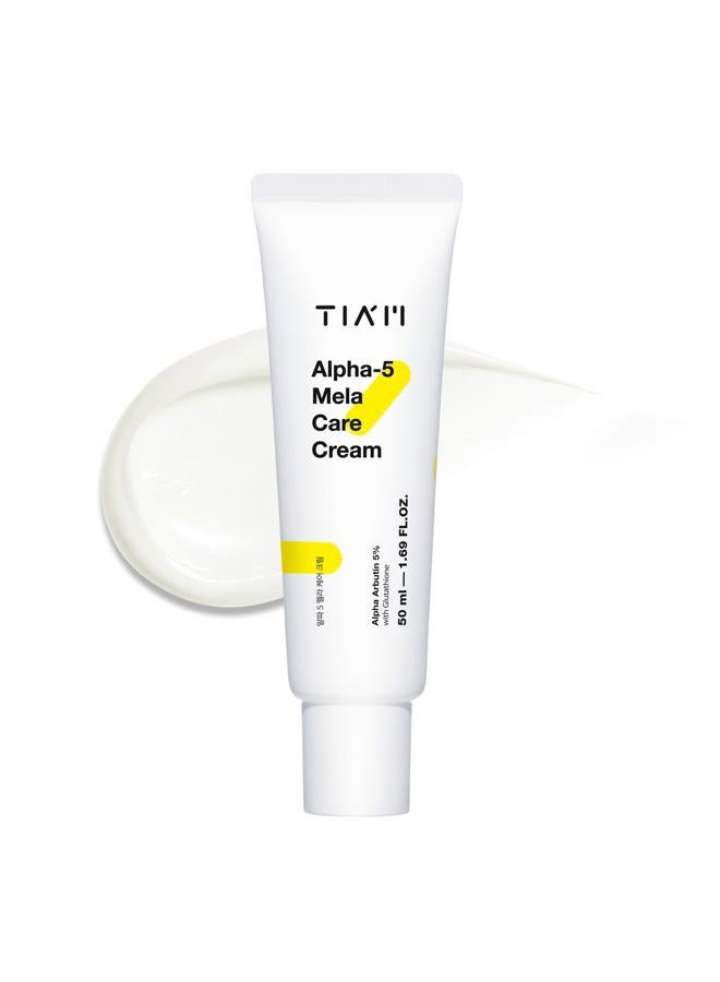 TIA'M كريم ألفا-5 ميلا للعناية، 1.69 أونصة سائلة، كريم تعزيز الإشراق بنسبة 5% ألفا أربوتين مع الجلوتاثيون والنياسيناميد، العناية بالبشرة الكورية - Image 1