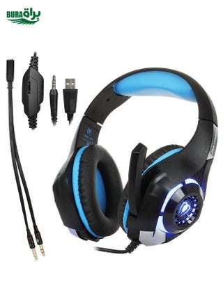 Beexcellent GM-1 Stereo Bass Gaming Wired Headphone with Microphone & LED Light, For PS4, Smartphone, Tablet, PC, Notebook(Blue) - pzsku/ZBACDC9EF34AF18D10483Z/45/_/1738712427/a33f2531-c80d-4d52-b1df-e9a2b21e76eb