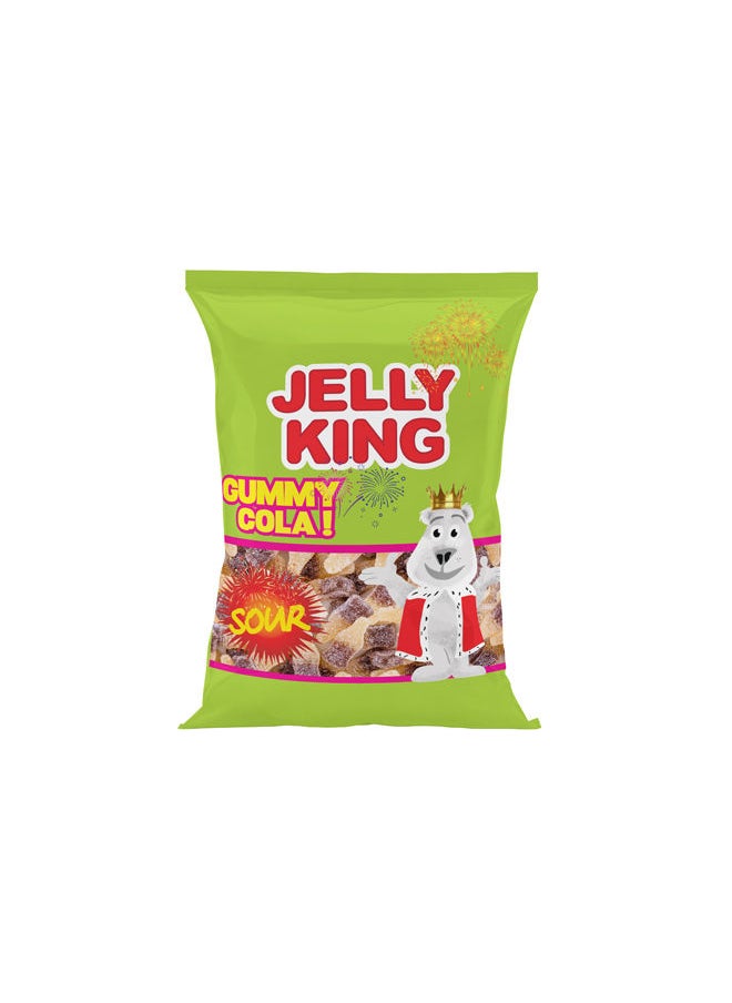 JELLY KING Gummy Cola Sour Vegan Candy- 40 grams 