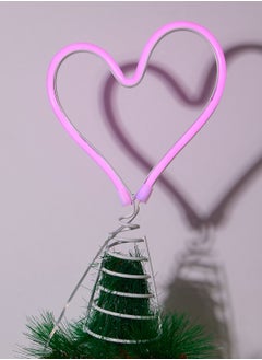 Typo Christmas Neon Light Tree Topper  - Image 1