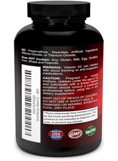 Divine Bounty Vitamin K2 (Mk7 & Mk4) With D3 Supplement - Vitamin K & D As Mk-7 100Mcg, Mk-4 500Mcg, And 5000 Iu Vitamin D3 3-In-1 Formula - Bone And Heart Support - 90 Non-Gmo Vegetarian Capsules  - Image 3