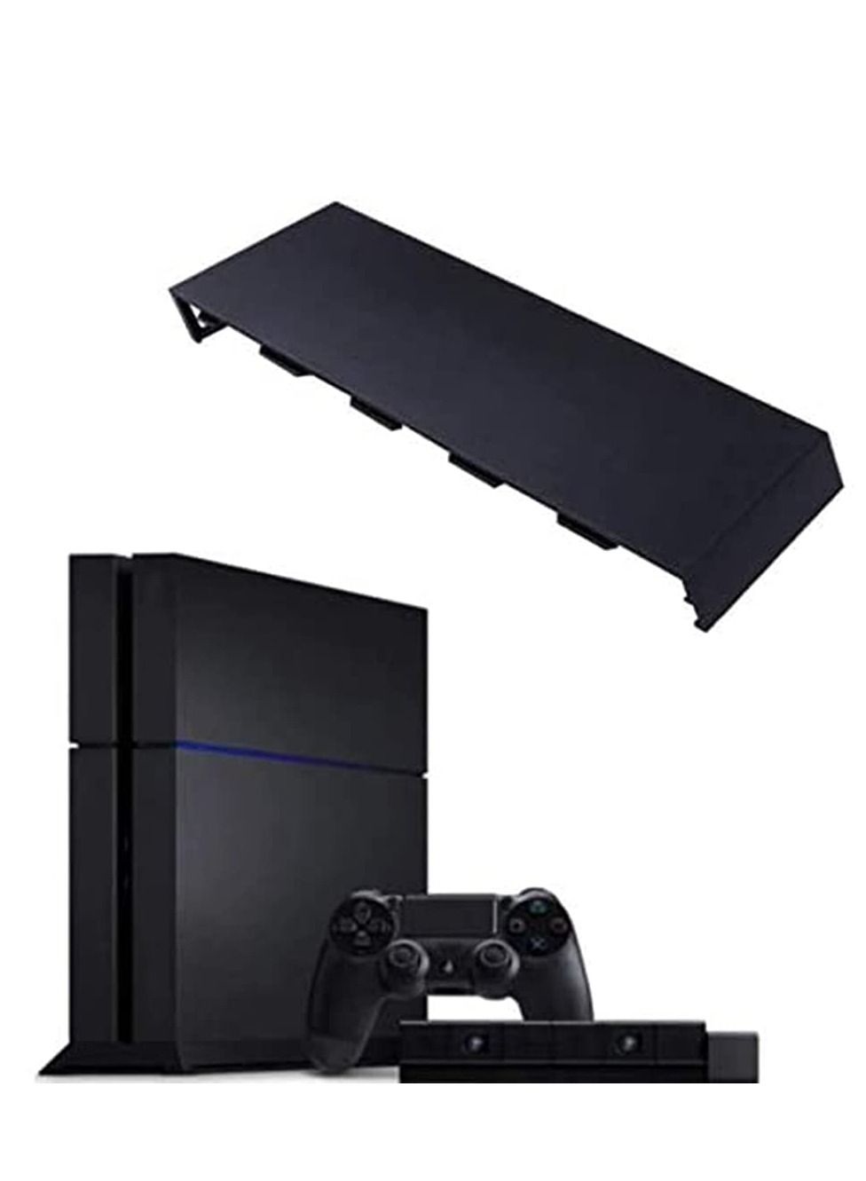 Solid Matte HDD Bay Hard Drive Cover Shell Compatible with Playstation 4 PS4 Console Replacement Case Faceplate (Black)