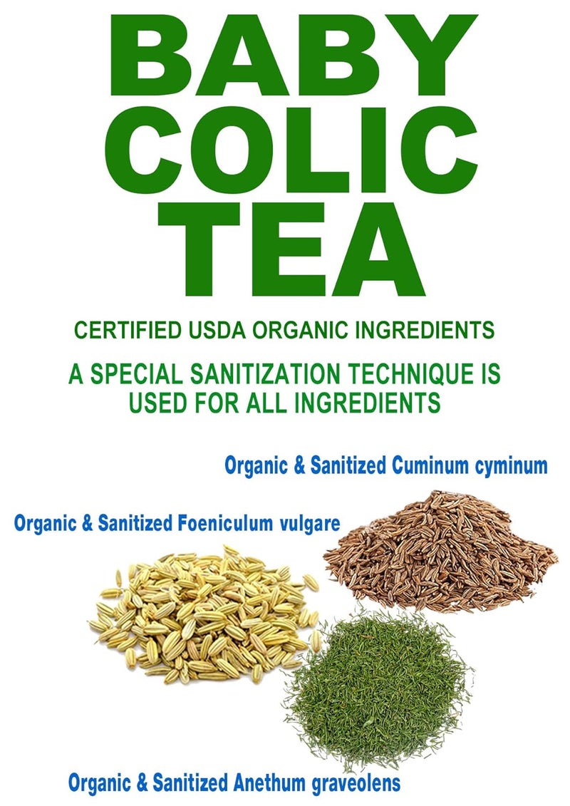 Secrets Of Tea Baby Colic Tea for Gas Acid Reflux Relief Tummy and Sleep  Natural USDA Organic CaffeineFree Herbal Calming Tea for Babies and Newborns  Up to 40 Servings  20 Count1 Pack - Image 3