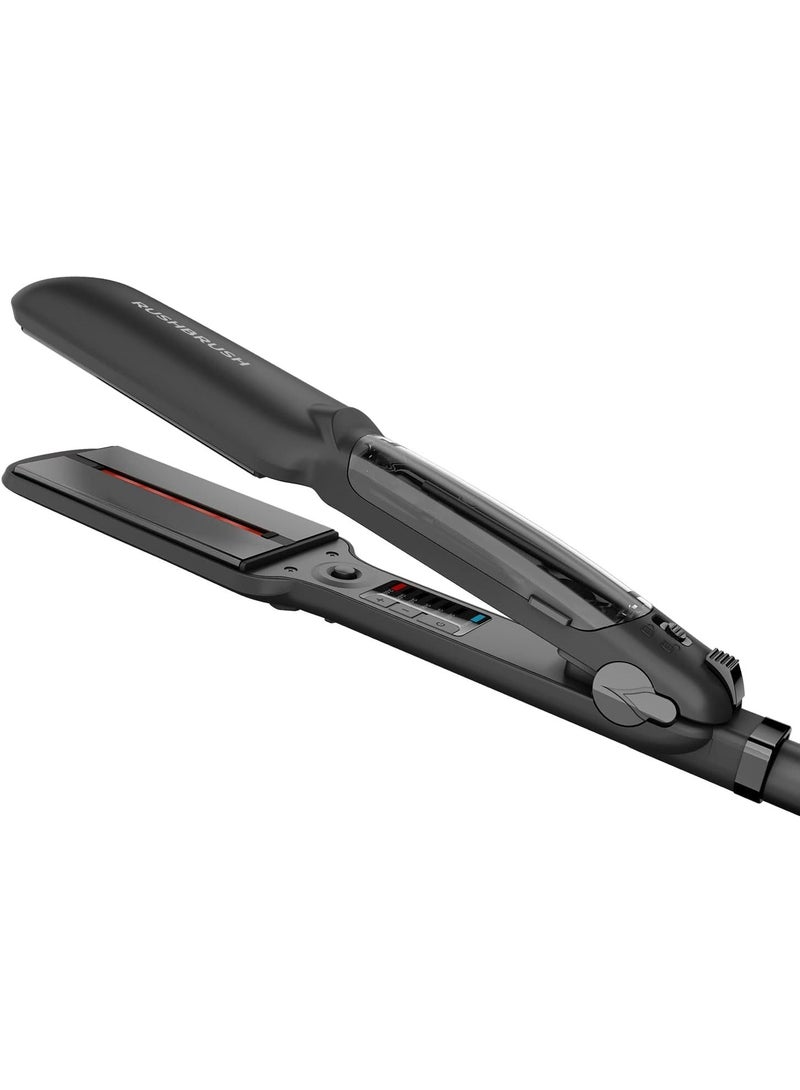 راش براش مكواة فرد الشعر RB-X6 غراي راش براش X6، حتى 235 درجة مئوية، الواح سيراميك تورمالين البخار، وظيفة التسخين السريع متعدد الألوان - Image 4