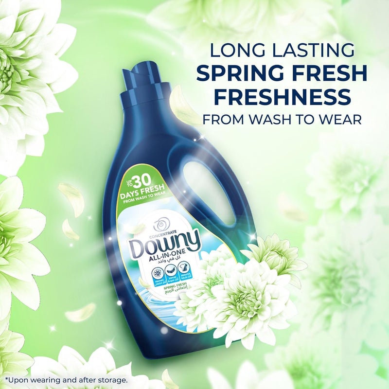 Downy Spring Fresh All-in-One Fabric Softener Concentrate 3L (Pack of 4) - Image 4