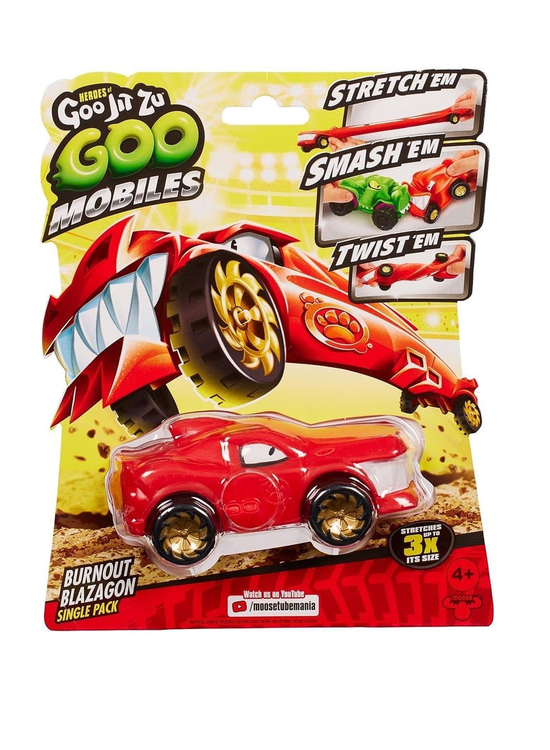 GOO JIT ZU Heroes of Goo Jit Zu Goo Mobiles Burnout Blazagon- Stretch 'em! Smash 'em! Twist 'em! Fix Them and start again! Present for 4 year old girls, boys and Goo Jit Zu fans - Image 2