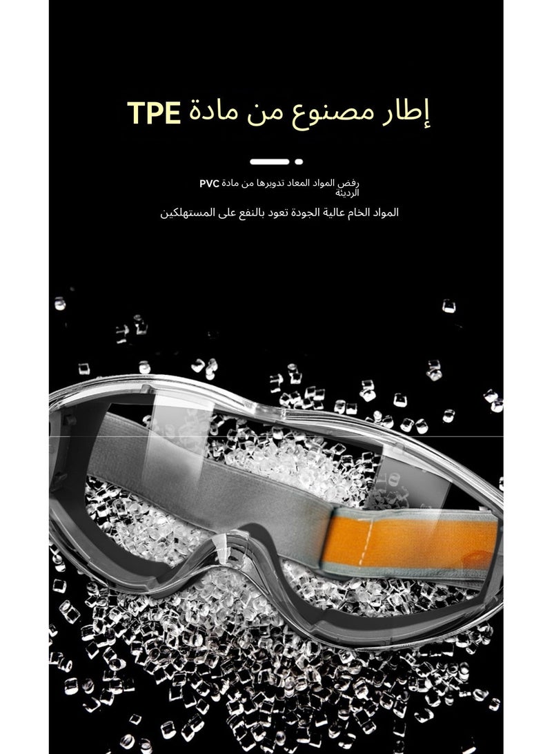 Anti-Fog Safety Goggles – Wide Vision, Adjustable Fit, Chemical Splash & Dust Protection, Lightweight Eye Shield for Lab, Chemistry, Biology, Medical, Industrial, Woodworking, Outdoor, Cycling & DIY - Image 4