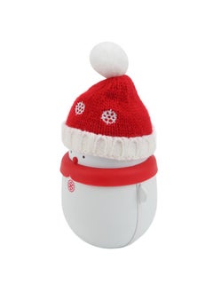 Thoraya Hand Warmer 6000mAh Red Christmas Snowman Shape Mini Portable 2 in 1 USB Power Bank Electric Heater  - Image 5
