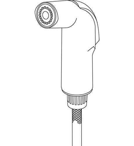 Delta RP54235WH Classic Spray Hose and Diverter Assembly White - Image 3