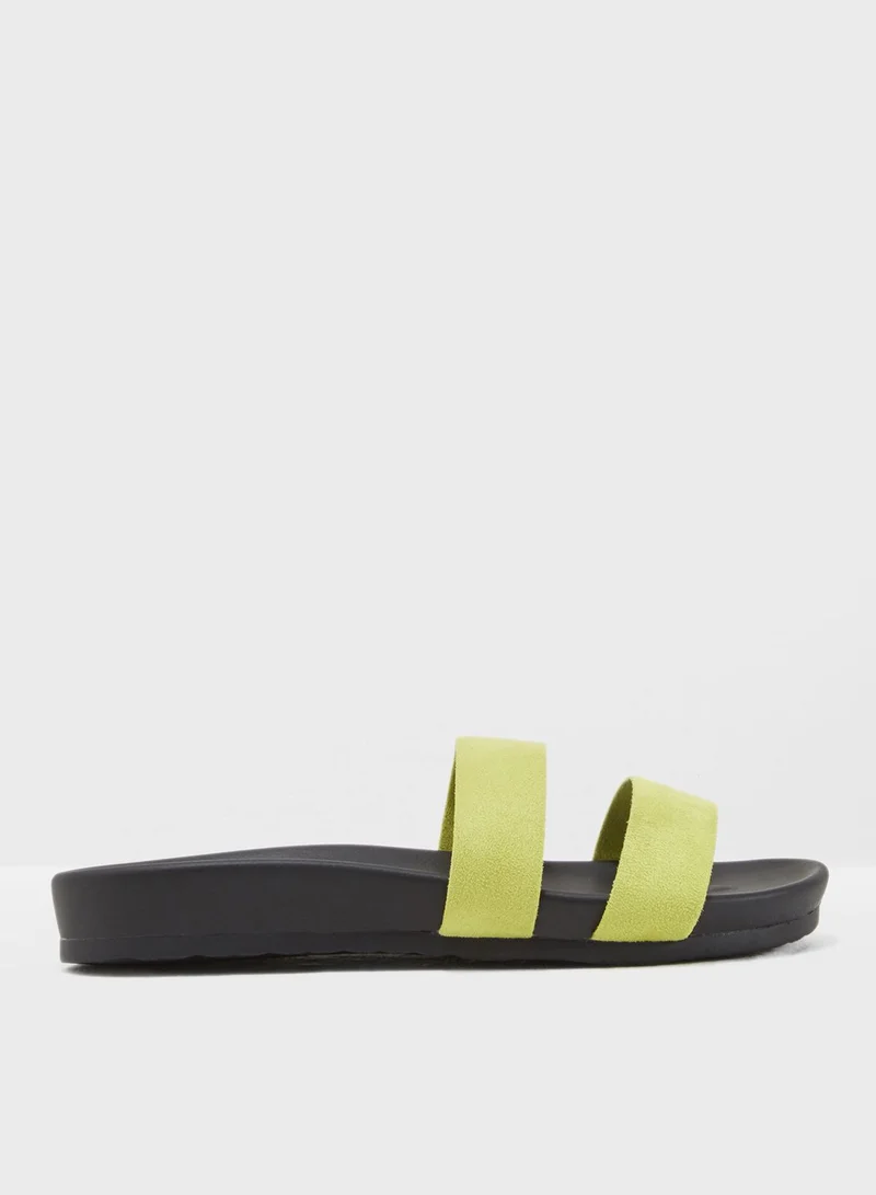 PUBLIC DESIRE Peyton Double Strap Slide
