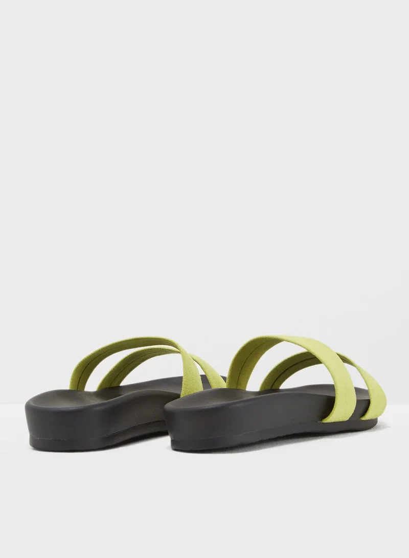 PUBLIC DESIRE Peyton Double Strap Slide