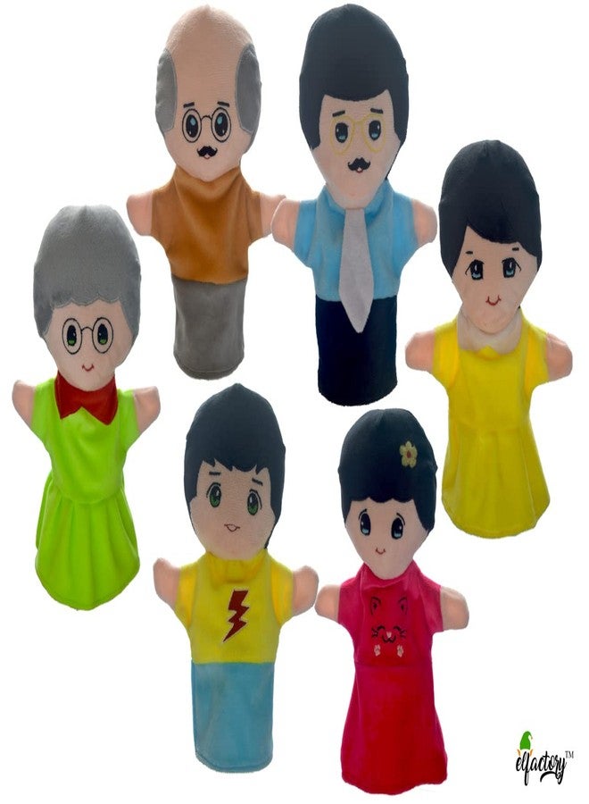 Elfactory Father (Peach) Family Hand Puppets for Kids - Educational Storytelling Interactive Plush Hand Puppet Set for Learning (10 inch) New Edition (Dad) - Image 4